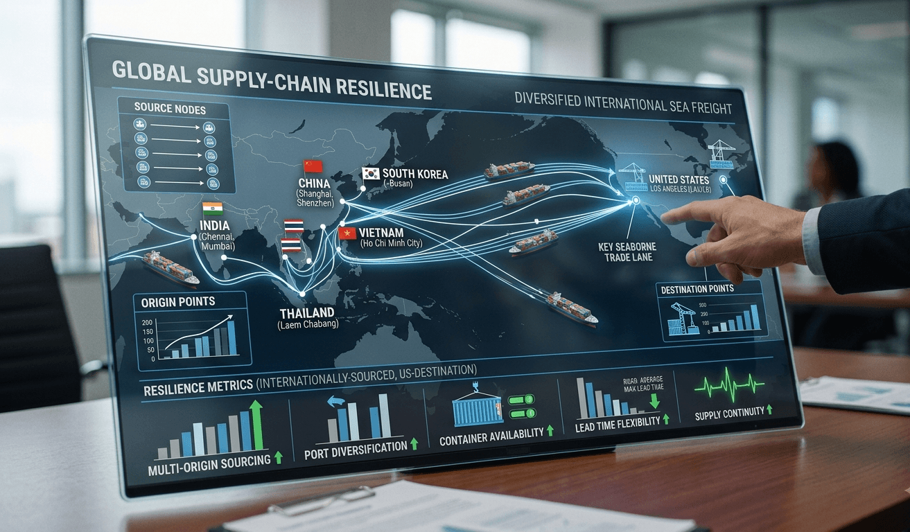 Global supplier diversification and supply-chain resilience